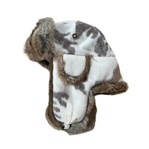 Mad Bomber Camo Pattern 100% Rabbit Fur Trapper Hat